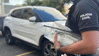 Suspeito já tem antecedentes por crimes contra o patrimônio