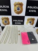 Dupla é presa por furto e receptação; peças estavam sendo revendidas em joalheria no centro da cidade