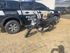 Nesta semana, esta é a terceira moto em situação irregular apreendida no município