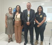 A palestra conduzida pela equipe da DEAM de Juazeiro abordou a Lei Maria da Penha, os impactos da violência e a importância da mudança de comportamento masculino