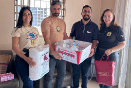 Visita ao Lar São João Batista levou donativos e promoveu momento de integração e reflexão sobre o cuidado com a pessoa idosa