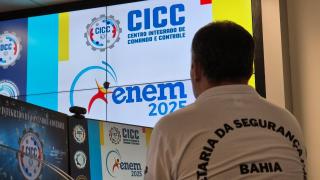 O Centro Integrado de Comando e Controle será ativado durante o 1º dia de provas