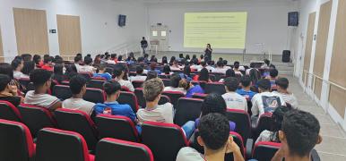 Atuação integrada entre Polícia Civil e Cejusc leva conscientização sobre o combate à violência doméstica para estudantes de Euclides da Cunha