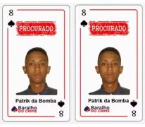 O alvo era a carta "Oito de Espadas" da ferramenta que reúne foragidos da Justiça estadual