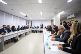 O governador Jerônimo Rodrigues e o vice-governador Geraldo Júnior acompanharam a exposição dos resultados