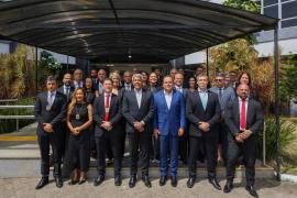 O governador Jerônimo Rodrigues e o vice-governador Geraldo Júnior acompanharam a exposição dos resultados