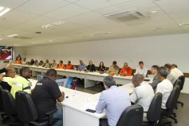 As Forças Estaduais e Municipais se reuniram no Centro de Operações e Inteligência.