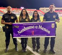 A ação ocorreu durante uma partida do campeonato no município de Feira de Santana