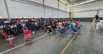 O evento, que contou com a presença de mais de 50 estudantes, abordou temas relacionados ao Dia Internacional da Mulher