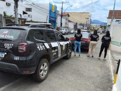O suspeito foi localizado no bairro Joaquim Romão após diligências realizadas por equipes da Polícia Civil