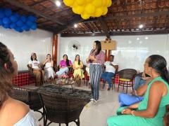 Iniciativas do Neam incluíram palestras sobre violência contra a mulher, encontros com a comunidade e momentos de cuidado e escuta para mulheres do município.