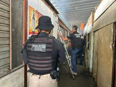 A ação contou com a participação de mais de 40 policiais civis