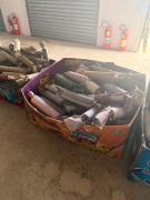 Foram apreendidos aproximadamente 6 mil produtos pirotécnicos irregulares durante a operação conjunta