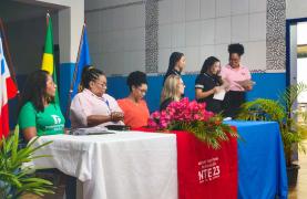 Estudantes apresentaram suas produções de quadros artísticos e textos relacionados ao tema