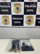 Pistola calibre .40 e munições foram apreendidas durante ação policial