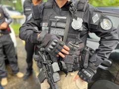 O suspeito apontado como executor dos roubos foi capturado durante desdobramento da Operação Catena
