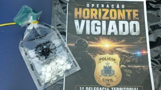 Investigações apuram a atuação de organização criminosa envolvida com tráfico de drogas e homicídios no município