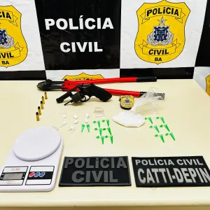 Materiais apreendidos