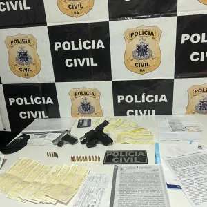 Materiais apreendidos