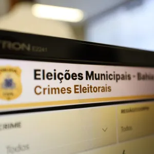 Eleições municipais - Crimes eleitorais registrados na Bahia