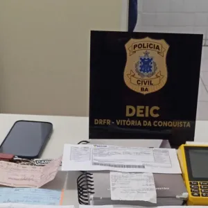 Materiais apreendidos na ação