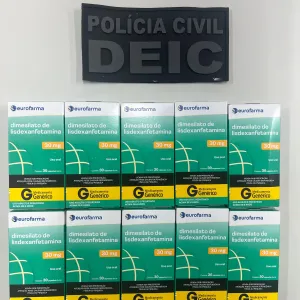 Medicamentos apreendidos pelo Deic