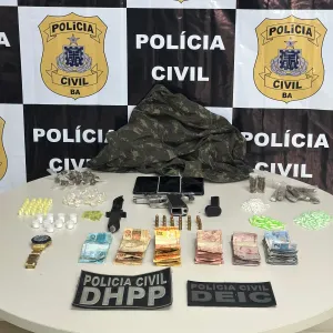 Materiais apreendidos