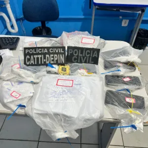 Materiais apreendidos