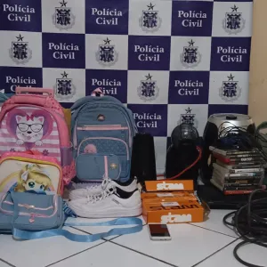 iPhone, celular, videogame, air fryer, cafeteira, roupas infantis, sapatos e material escolar foram recuperados 