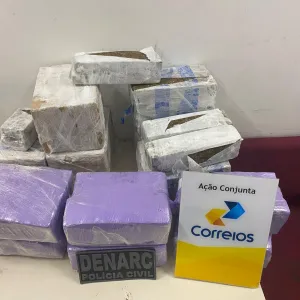 Polícia Civil apreende 66 quilos de maconha em mais uma etapa da Operação Postagem Legal