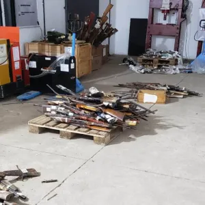 Polícia Civil destrói 250 armas apreendidas pela forças de segurança