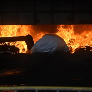 Uniformes e equipamentos foram incinerados conforme normas ambientais