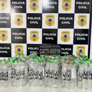 Imagens do material apreendido 