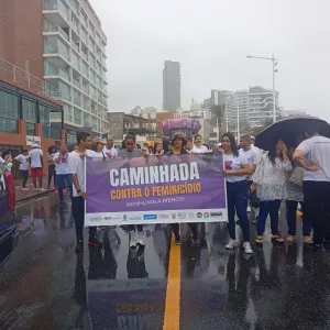 A mobilização integra a Campanha Nenhuma a Menos, de enfrentamento e prevenção à violência contra a mulher