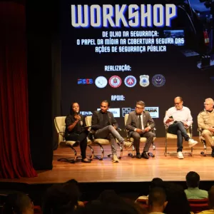 Workshop debate papel da mídia na cobertura de ações de segurança pública