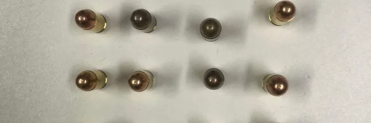 Munições calibre 380 foram apreendidas