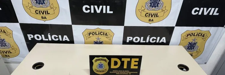 Materiais apreendido em delegacia