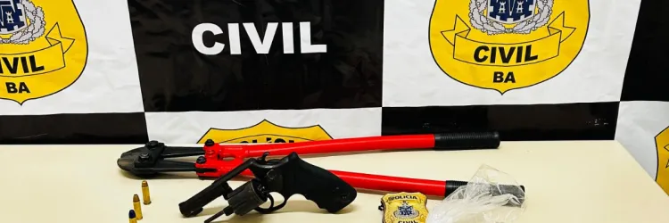 Materiais apreendidos