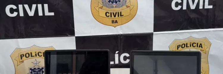 Tablets recuperados na delegacia