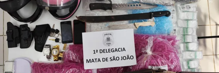 Espingarda antecarga apreendida em Mata de São João