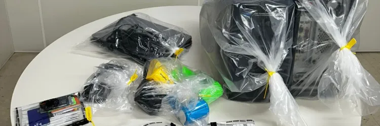 Cartões, computadores, máquinas e celulares foram apreendidos durante a ação  