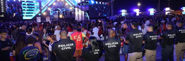 Na foto, imagem da operação policial