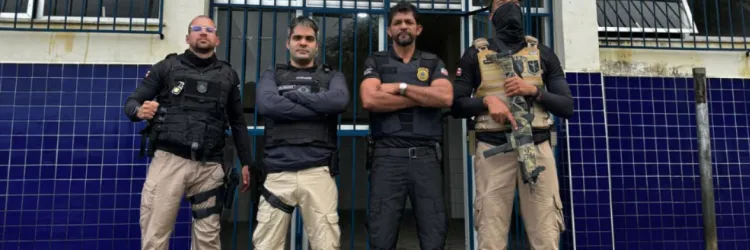 Na foto, imagem da operação policial