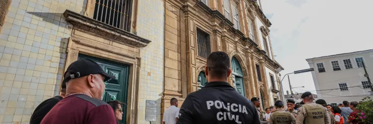 Ocorrência foi registrada na Igreja de São Francisco