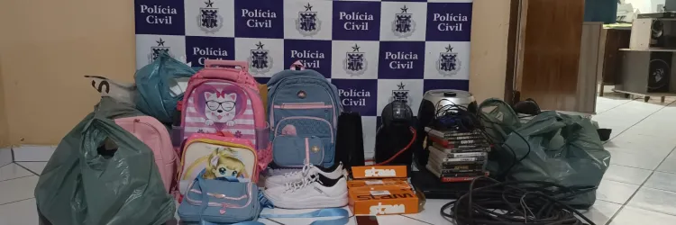 iPhone, celular, videogame, air fryer, cafeteira, roupas infantis, sapatos e material escolar foram recuperados 