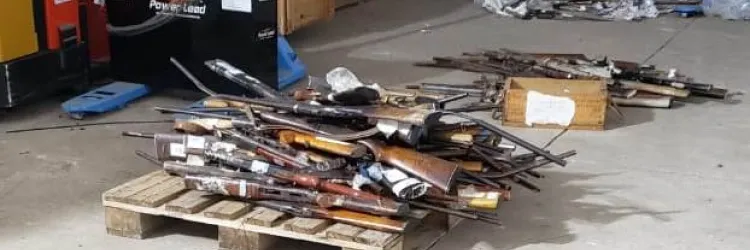 Polícia Civil destrói 250 armas apreendidas pela forças de segurança