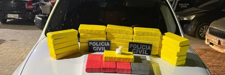 Polícia Civil prende em flagrante homem que transportava 30 quilos de cocaína