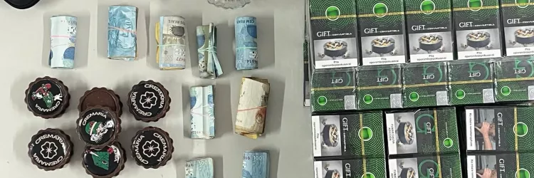 Durante a operação, foram apreendidos cigarros irregulares, maconha e balanças de precisão