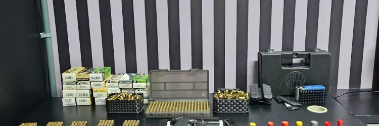 Policiais apreenderam munições intactas, picotadas e deflagradas