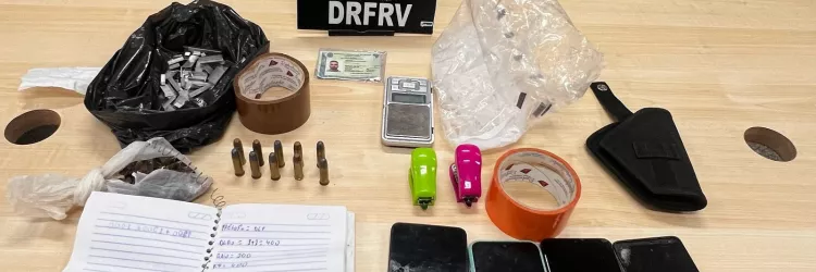 Homem é preso com drogas, munições e celulares na Fazenda Grande do Retiro